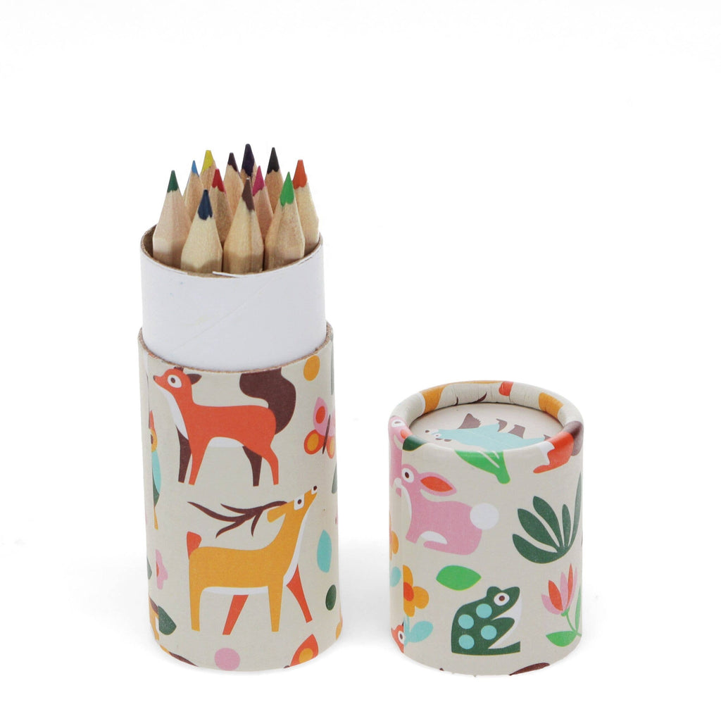 Tube of Colouring Pencils - Woodland