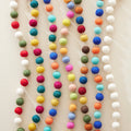 TARULATA Boho Felt Ball Pompom Garland 200cm