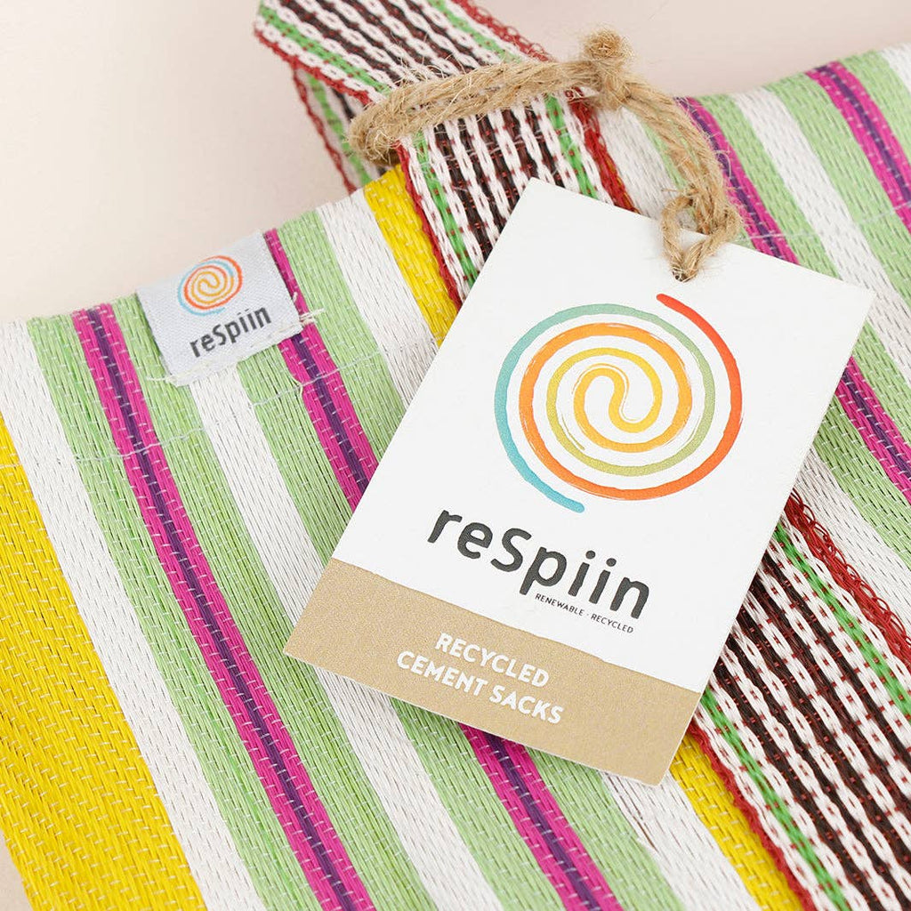 Recycled Woven Lunch Bag - Beach