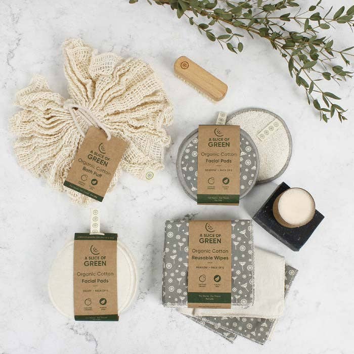 Organic Cotton Facial Pads - Meadow - Pack of 5