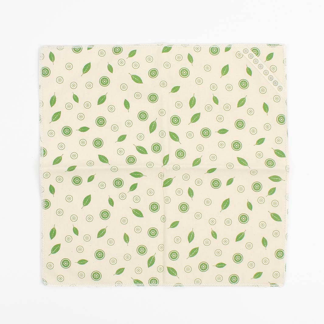 Organic Cotton Unpaper Towels - Mint Leaf - Pack of 5