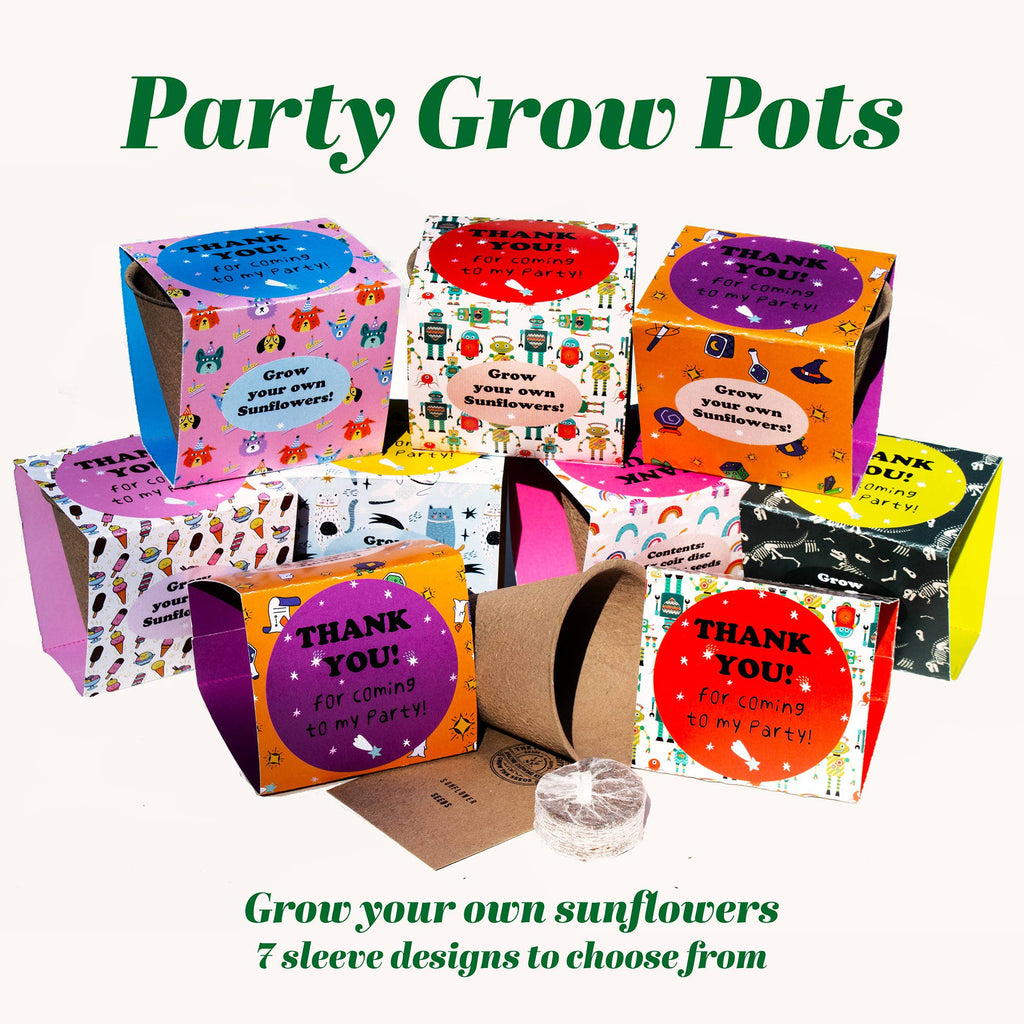 Packs of 6. Thank you for coming to my party! Sunflowers.