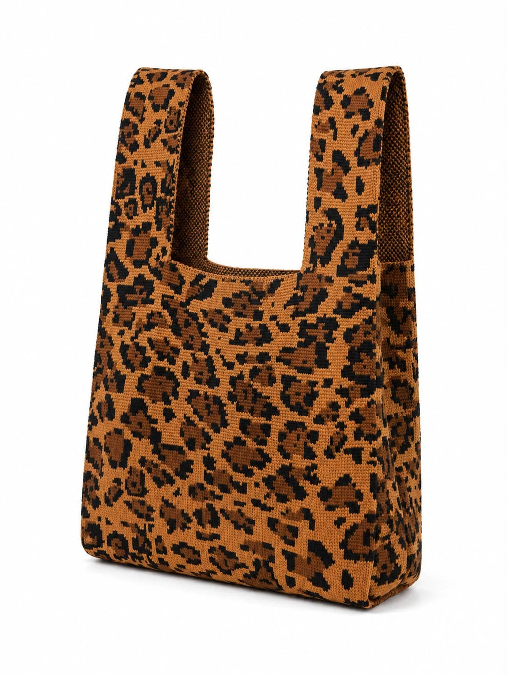 Wild Leopard - Knitted bag