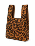 Wild Leopard - Knitted bag