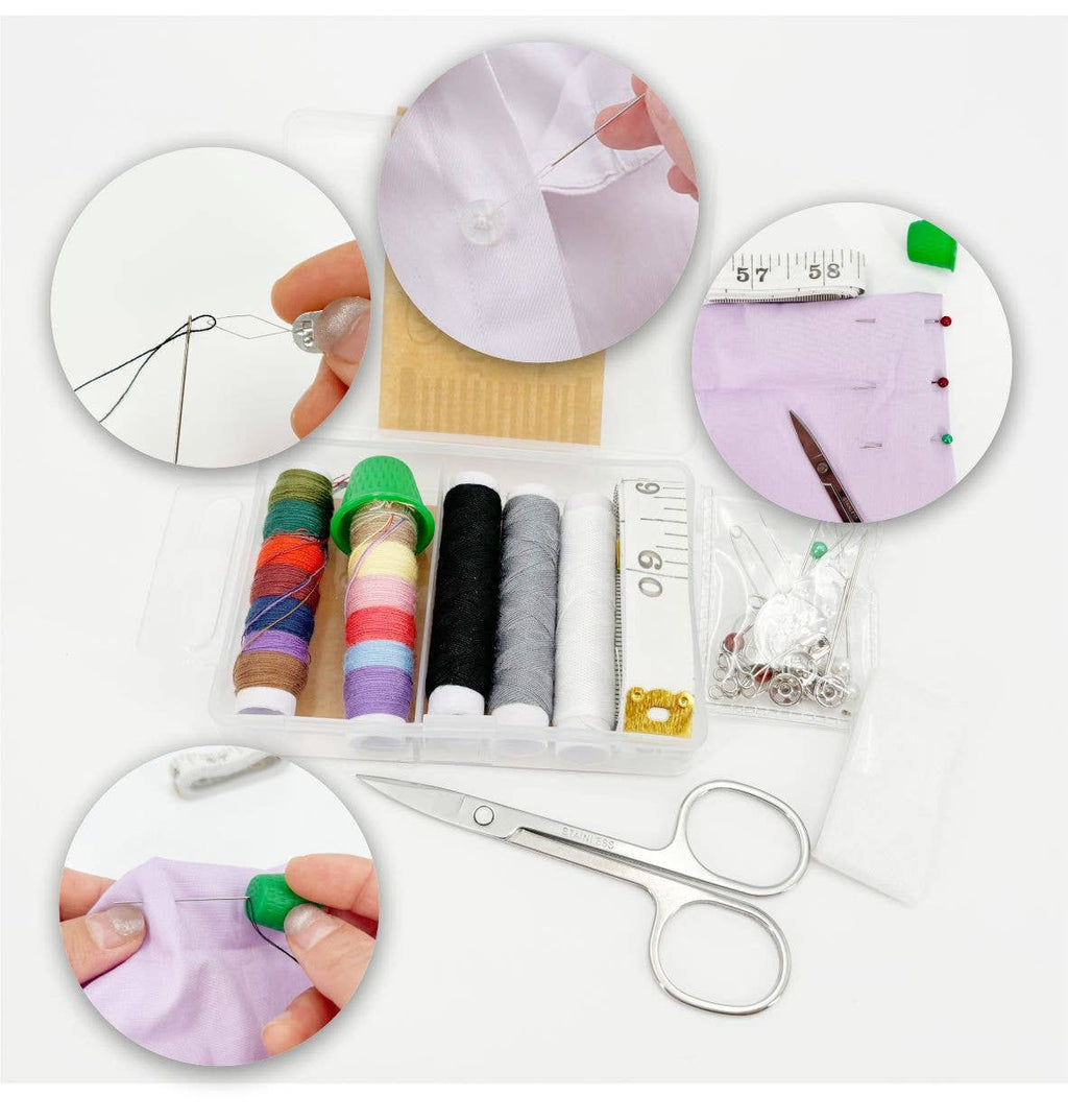 Darnn Sewing Kit Compact 30 pieces, Travel Sewing Kit