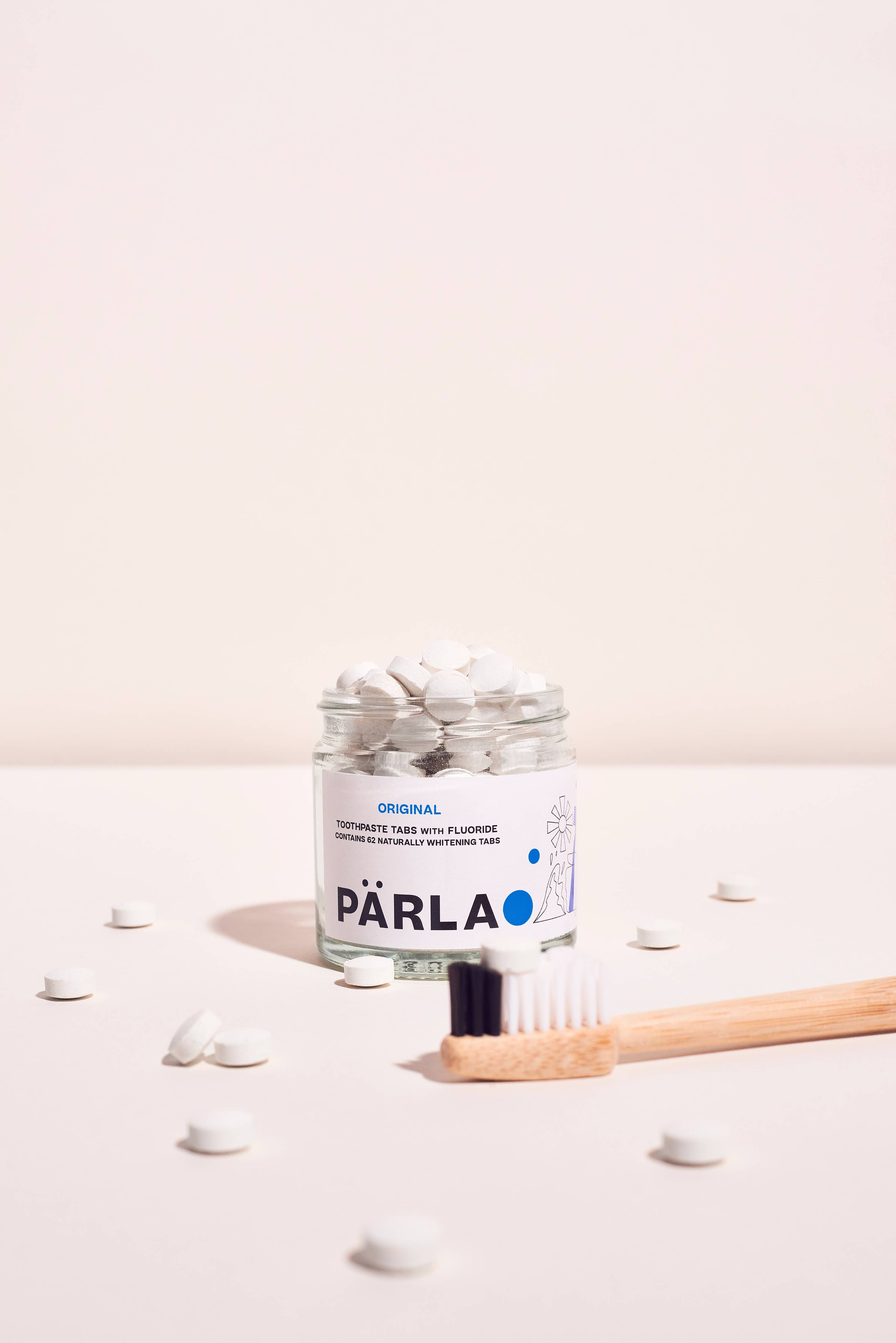 PÄRLA Original Naturally Whitening Toothpaste Tabs 62s