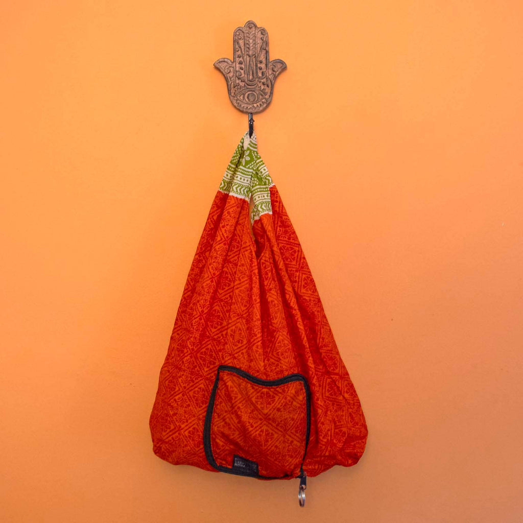 Recycled Sari Fold Out Bag