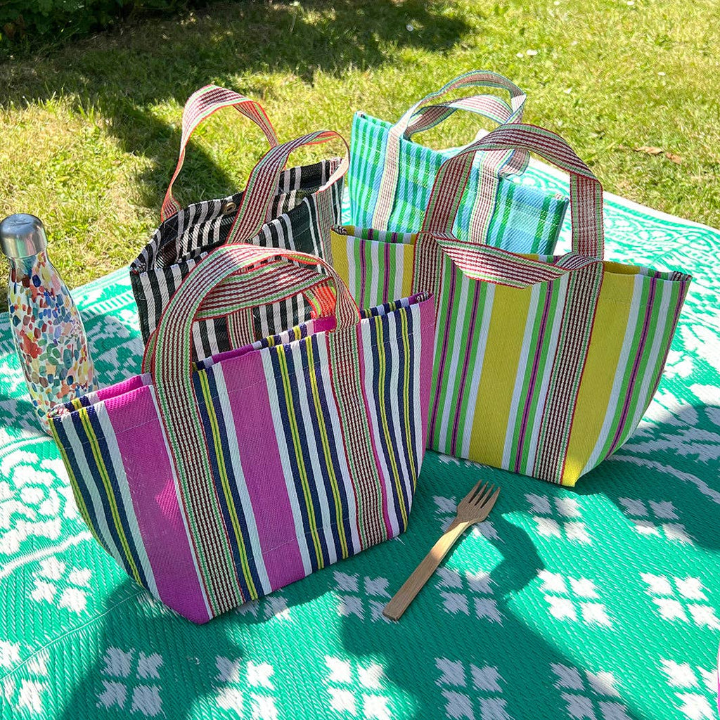 Recycled Woven Lunch Bag - Beach
