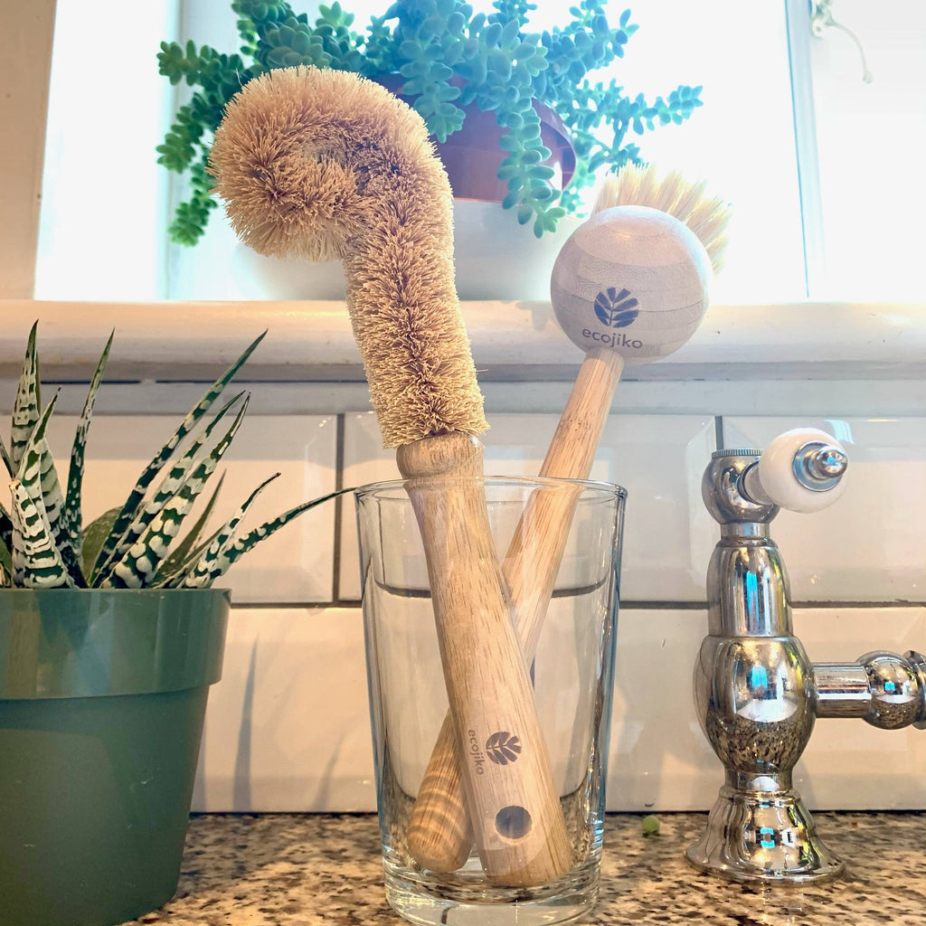 Bamboo & Coconut Eco Friendly Plastic Free Bottle Brush