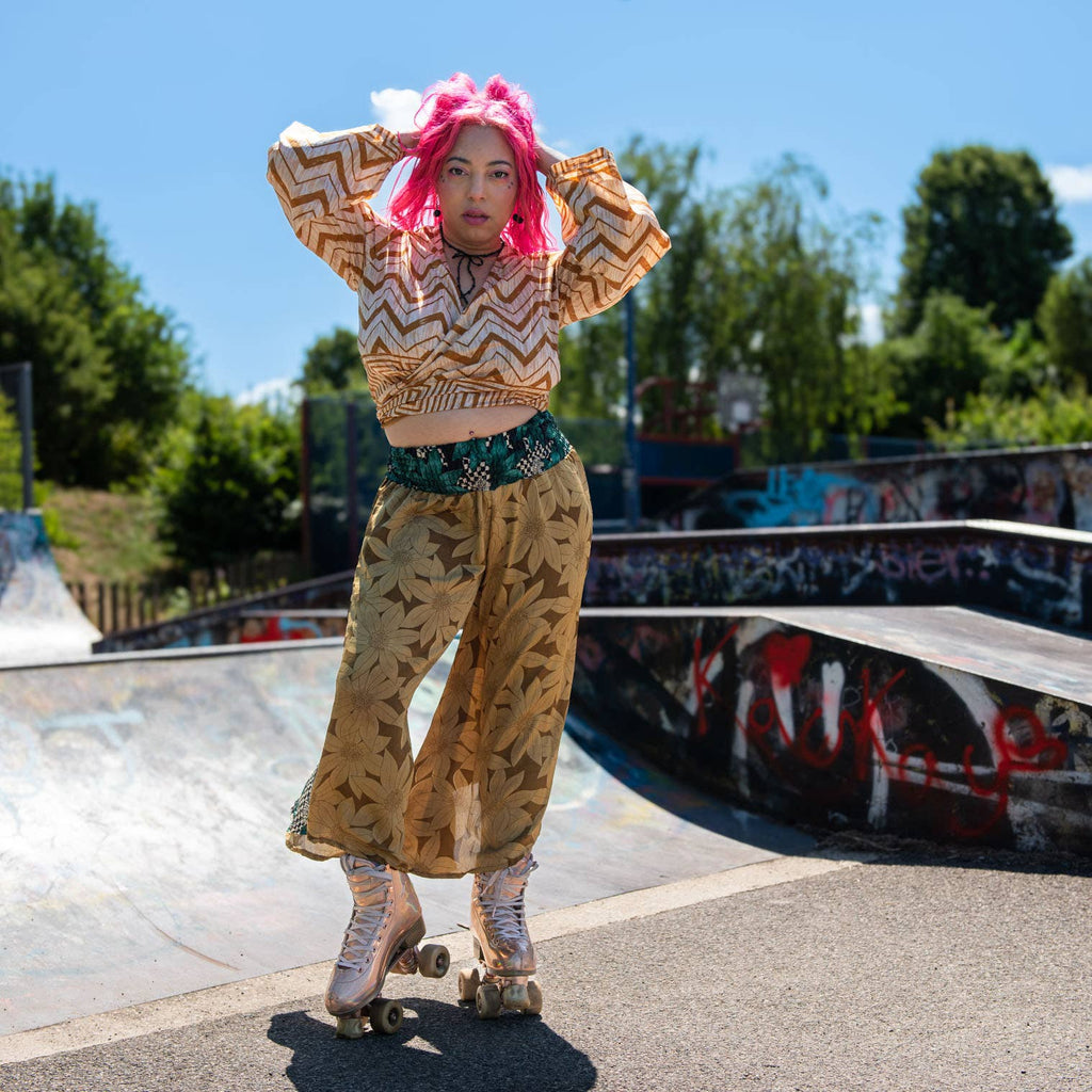 Recycled Sari Wrap Top