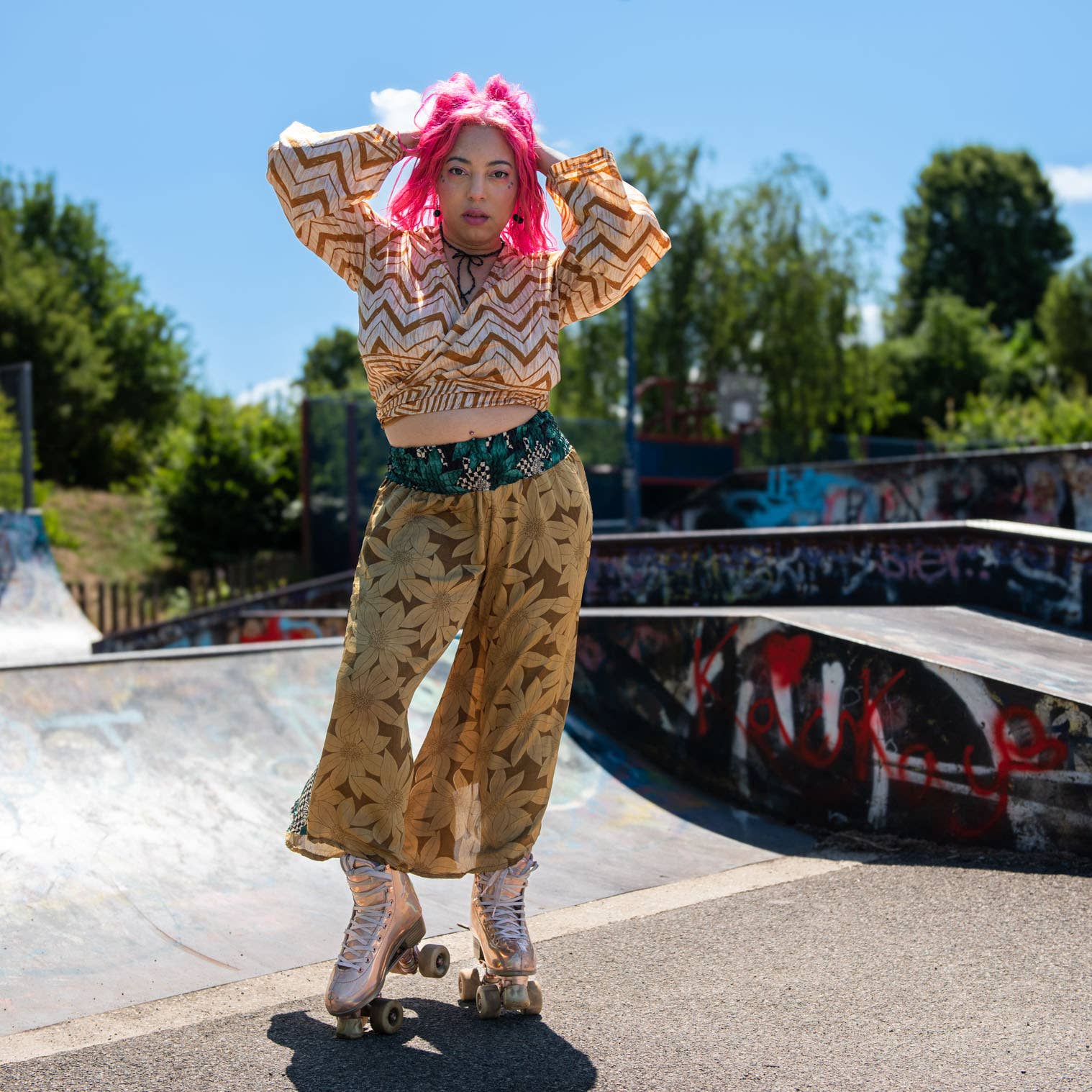 Recycled Sari Wrap Top