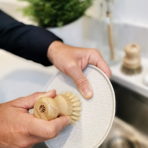 'Glam' Pot Scrubbing Brush | Bamboo Cleaning Brush