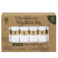 Bamboo Face Cloths - 6 Pack - Organic