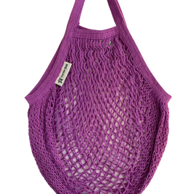Organic Short Handled String Bag - PURPLE