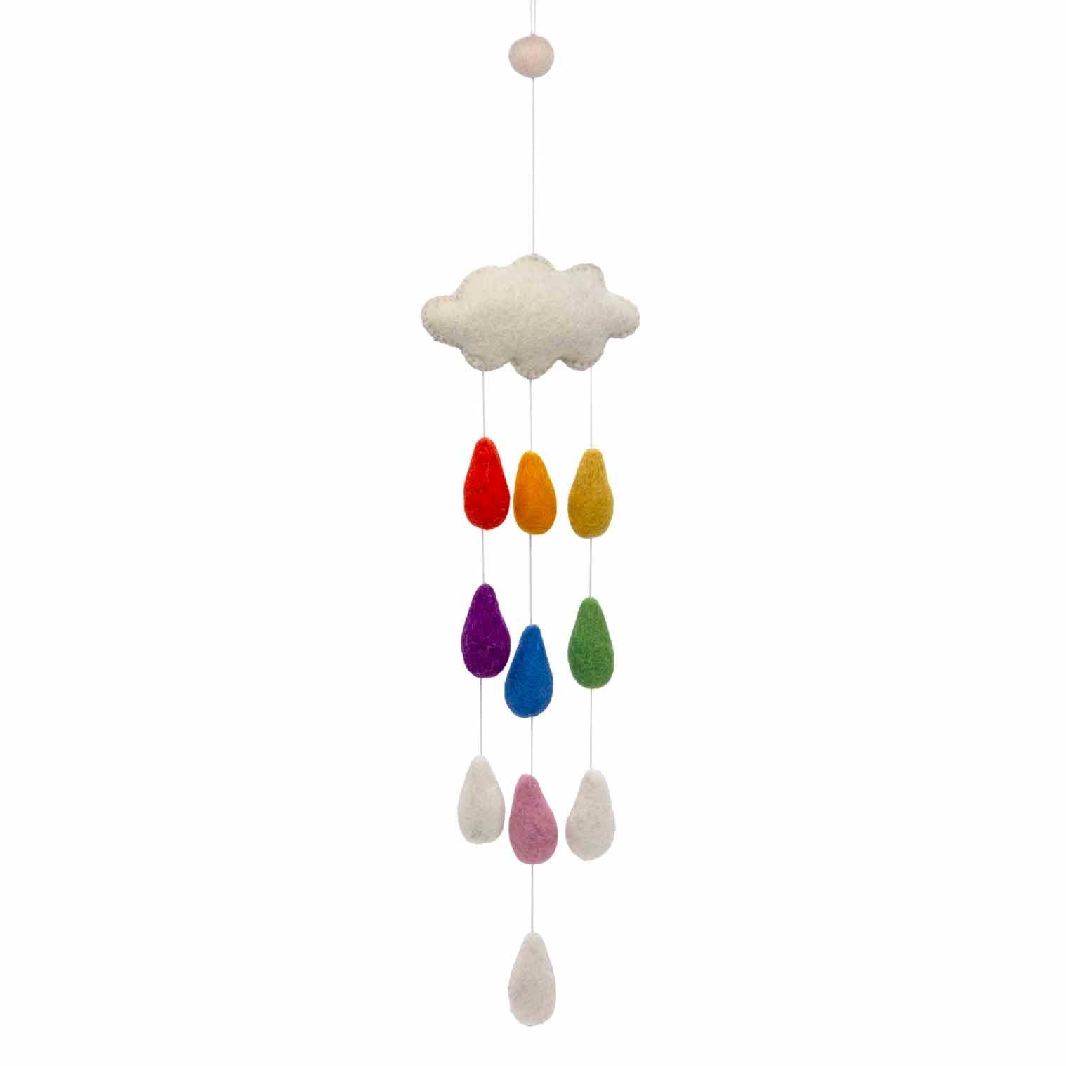 Rainbow Cloud Felt Hanging