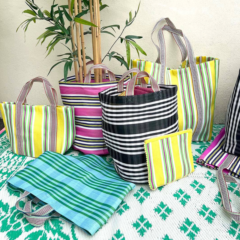 Recycled Woven Lunch Bag - Beach