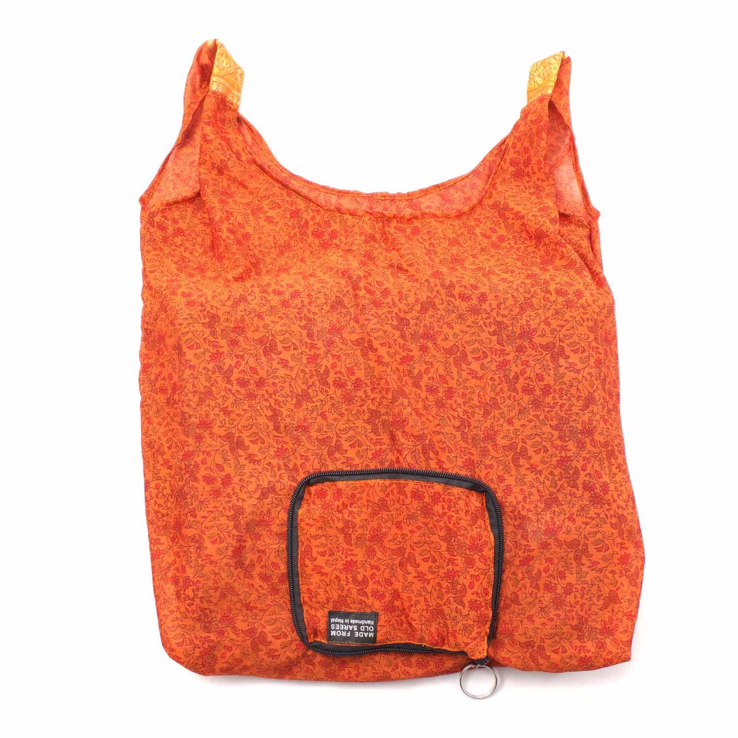 Recycled Sari Fold Out Bag