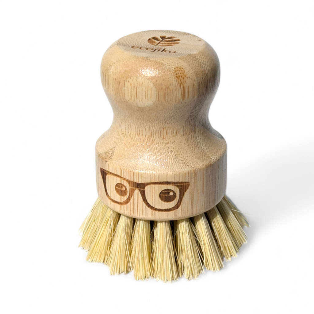 'Geeky' Pot Scrubbing Brush | Bamboo Cleaning Brush